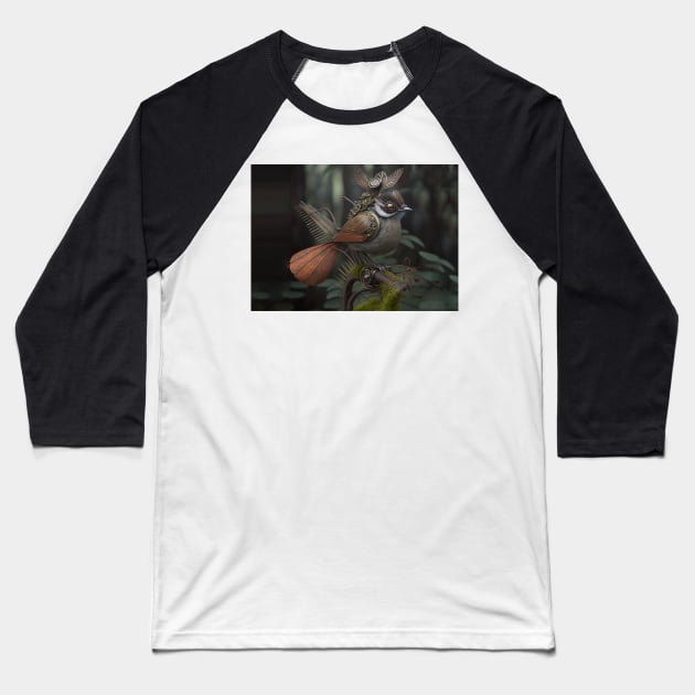 Steampunk fantail Baseball T-Shirt by honeythief